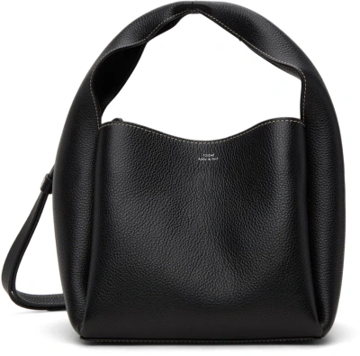 Totême Black Bucket Bag In 001 Black