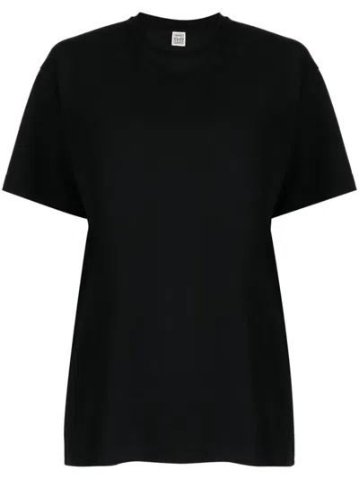 TOTÊME BLACK COTTON T-SHIRT