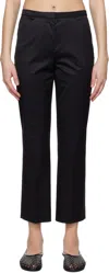 Totême Toteme Women Straight Cropped Trousers In Black