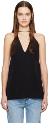 TOTÊME BLACK DOUBLE HALTER CAMISOLE