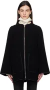 Totême Toteme Wool Zipped Jacket In Black 001