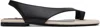 Totême Square Toe Flat Sandals In Black/sand 208