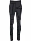Totême Monogram Recycled Tech Leggings In Black