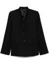 Totême Shawl Lapels Single-breasted Wool Blazer In Black