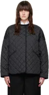 Totême Round-collar Long-sleeve Casual Jacket In 200 Black