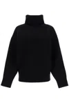 Totême Double-knit Wool Blend Sweater In Black