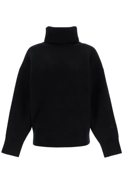 Totême Double-knit Wool Blend Sweater In Black