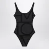 Totême Toteme Monogram Swimsuit In Black