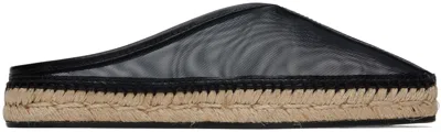 Totême The Espadrille Slippers In Black