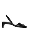 Totême The Gathered Scoop-heel 50mm Sandals In Black