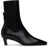 TOTÊME BLACK 'THE MID HEEL' BOOTS