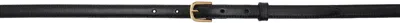 Totême Thin Leather Trouser Belt Black In Black 001