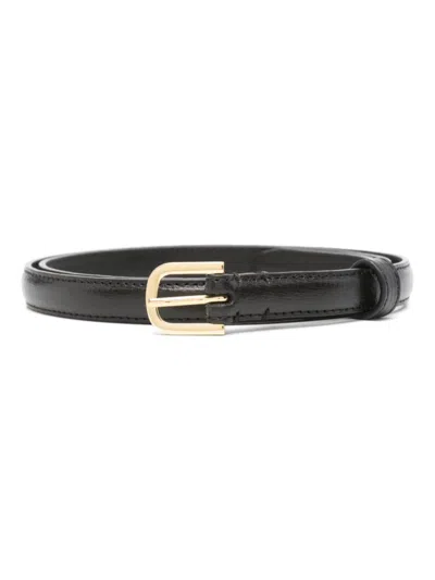 Totême Leather Belt In Black