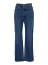 Totême Blue Cropped Straight-leg Jeans In Blue