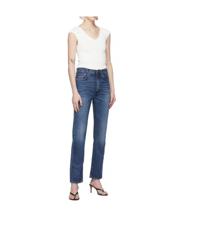 Totême Blue Logo Jeans