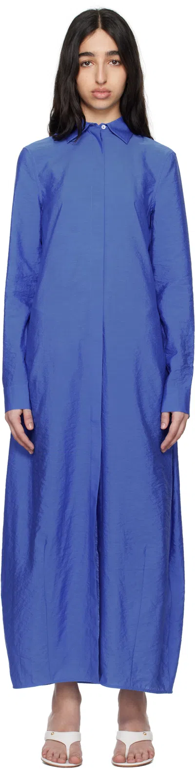 Totême Blue Parachute Maxi Dress In Red