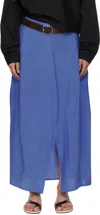 Totême Blue Parachute Maxi Skirt In Cobalt 276