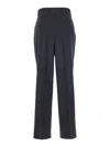Shop Totême Blue Wide-leg Trousers