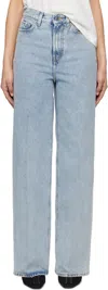 Totême Toteme Women Wide Leg Jeans In Cool Blue 184