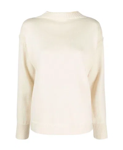 Totême Boat-neck Wool Jumper In White