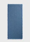 Totême Boucle Linen Sarong In Azure,white