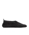 Totême Womens Black Woven-texture Leather Ballet Flats Eur 36 / 3 Uk In Black