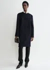 Totême Long-sleeve Jersey Tee Black In Navy