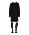 Totême Broad Midi Dress In Black