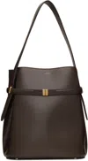 TOTÊME BROWN BELTED BUCKET BAG