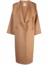 Totême + Net Sustain Signature Wool-blend Coat In Brown
