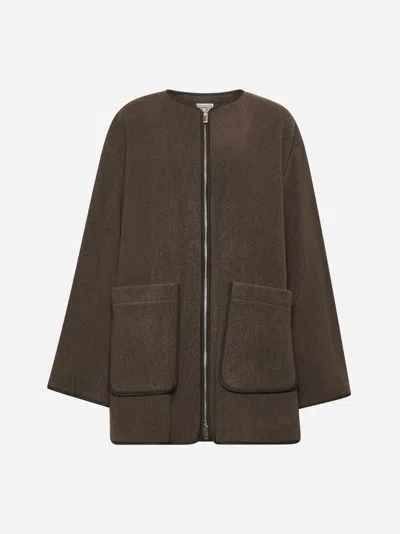 TOTÊME BROWN FELT JACKET