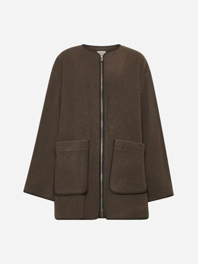 TOTÊME BROWN FELT JACKET