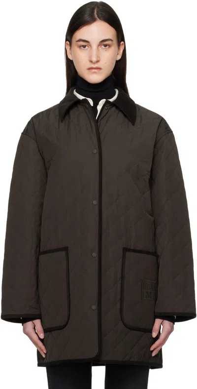 TOTÊME BROWN QUILTED BARN JACKET