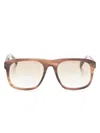 Totême The Navigators Sunglasses In Brown