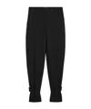 Totême Buckled Wool Casual Pants In Black