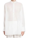 Totême Toteme Stand Up Collar Blouse In White
