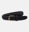 Totême Calf Hair Belt In Black
