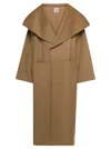 Totême + Net Sustain Signature Wool-blend Coat In Camel