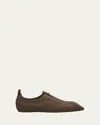 Totême Canvas Lace-up Sneakers In Dark Brown