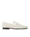 Totême The Canvas Penny Loafers In White