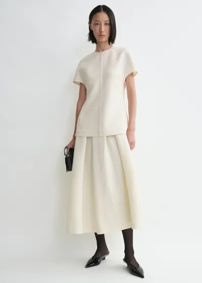 TOTÊME CAP-SLEEVE TOP MACADAMIA