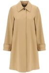 Totême Oversize Cotton Gabardine Long Coat In Beige
