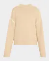 Totême Toteme Whipstitched Wool-blend Jumper In Light/pastel Brown