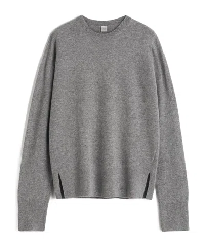 Totême Cashmere Crew-neck Sweater In Gray