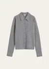 Totême Grey Shirt With Raglan Sleeves In Cashmere Woman In Open Grey