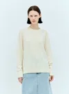 Totême Cashmere Knit Crewneck Sweater In Cream