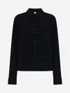 Totême Cashmere Knit Button-front Cardigan In 001 Black