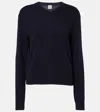 Totême Pullover Aus Kaschmir In Blau