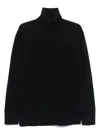 Totême Double-knit Turtleneck Sweater In Blue