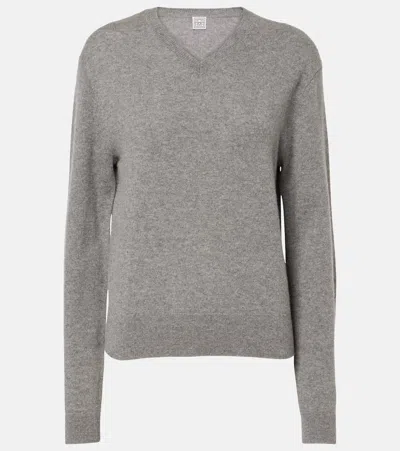 Totême Cashmere Sweater In Grey Melange